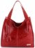 Kožené kabelka univerzálna Vittoria Gotti červená V5