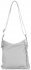 Kožené kabelka listonoška Vittoria Gotti svetlo šedá V8555