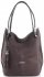 Kožené kabelka univerzálna Silvia Rosa čokoládová SR6158