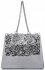 Kožené kabelka shopper bag Vittoria Gotti stričborná V5798