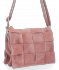 Kožené kabelka listonoška Vittoria Gotti púdrová ružová V2378