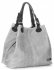 Kožené kabelka shopper bag Vittoria Gotti svetlo šedá V2L