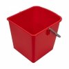 Wiadro do wózka CleanPRO, czerwone, 20L