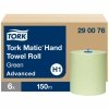 Ręczniki papierowe w roli Tork Matic Advanced H1, 2 warstwowy, zielony, 6x150m [290076]
