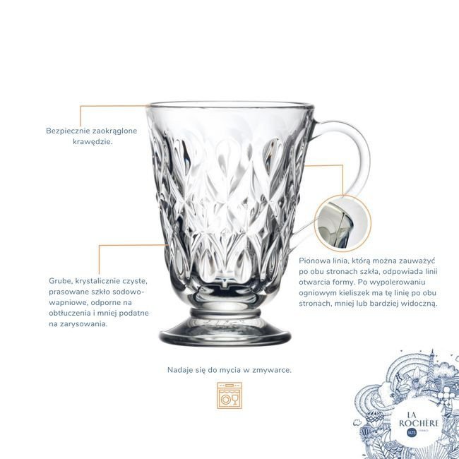 Lyonnais Szklanka z uchem 230ml