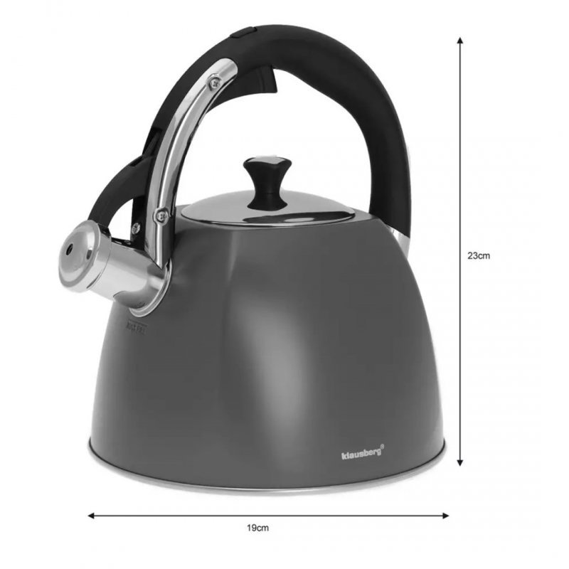 CZAJNIK Z GWIZDKIEM KLAUSBERG 2,2L KB-7411