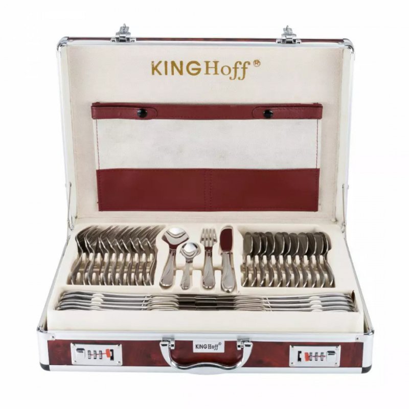 KINGHOFF SZTUĆCE 72ELE. SATYNA KH-3554