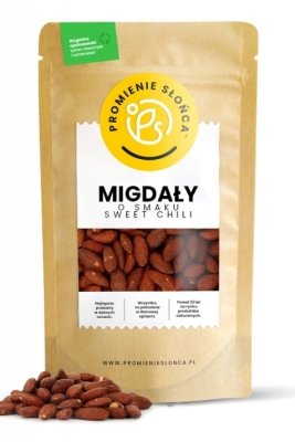 Migdały prażone solone sweet chili Promienie Słońca 250g 