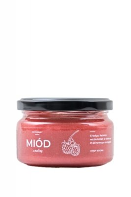 Miód z maliną 220g pasieka Miody Suszka 