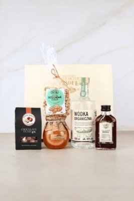 Zestaw prezentowy z wódką i nalewką &quot;Barwna skrzynka&quot;