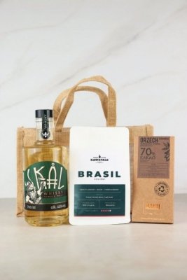 Zestaw prezentowy z whisky ,,Torebka konesera"