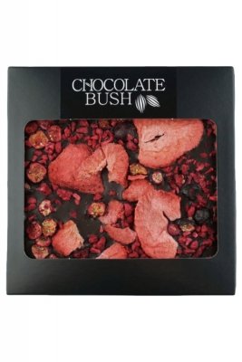 Czekolada ciemna z truskawkami, czarną porzeczką i malinami Chocolate Bush 85g