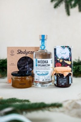Zestaw prezentowy z wódką &quot;Miodny żytni&quot;