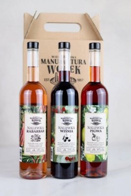 Zestaw prezentowy z nalewkami "Kartonik dobroci" Mirabelka