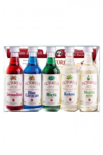 Zestaw syropów barmańskich - 5x50 ml