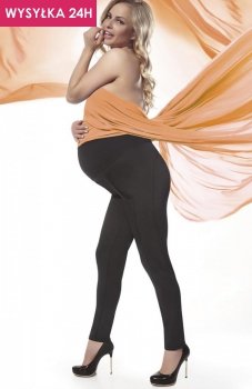 *Bas Bleu Stefanie legginsy ciążowe czarne *Bas Bleu Stefanie legginsy ciążowe czarne