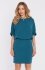 Moe sukienka bluzowana z rozciętymi plecami morska M904