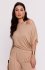 Bewear B287 bluzka wiskozowa nietoperz beżowa 