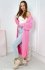 Sweter długi kardigan różowy