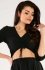 Awama krótki top damski czarny A423