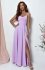 Duet Valeria maxi sukienka z wiązaniem lila