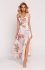 Moe sukienka maxi szyfonowa z wysokim rozcięciem M781/2 