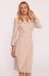 Stylove S415 sukienka szmizjerka beżowa 