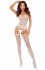 Zmysłowe bodystocking białe BS119