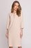 Stylove S394 sukienka z łezką w dekolcie beżowa 