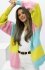 Kardigan oversize Merci – niezapinany sweter damski candy