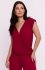Bewear B288 bluzka wiskozowa na zakładkę bordowa 