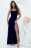Duet Sylia długa sukienka wieczorowa granatowa