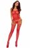 Zmysłowe bodystocking czerwone BS119