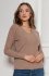 Sweter w prążek mocca SWE146