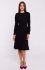 Stylove S378 sukienka z długimi rękawami i paskiem czarna 