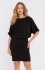 Moe sukienka bluzowana z rozciętymi plecami czarna M904