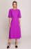 Stylove S399 sukienka z bufiastymi rękawami fioletowa 