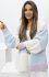 Kardigan oversize Merci – niezapinany sweter damski pastelowe