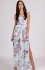 Szyfonowa długa sukienka letnia w kwiaty D22