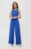 Makover kombinezon z szerokimi nogawkami niebieski K184 