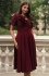 Elizabeth Rubi sukienka midi bordowa
