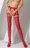 Passion S025 seksowne rajstopy czerwone