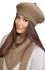 Zimowy beret damski Ofelia beżowy