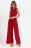 Makover kombinezon z szerokimi nogawkami czerwony K184 
