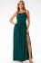 Awama A696 brokatowa sukienka maxi zielona