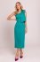 Moe sukienka na jedno ramię turkusowa M847 