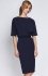 Sukienka dopasowana dołem granatowa SUK123 