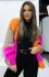Kardigan oversize Merci – niezapinany sweter damski neon