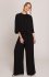 Stylove S397 kombinezon z szerokimi rękawami i wiązaniem czarny 