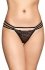 Softline 2493 koronkowe stringi damskie czarne
